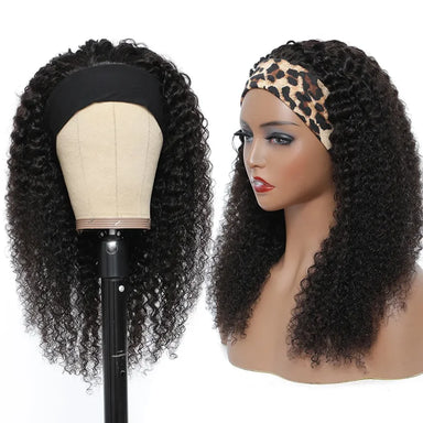 Natural Kinks | Kinky Curly Glueless HD Lace Wig by Headband