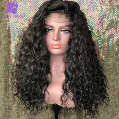 Curl Goals | Kinky Curly Glueless HD Lace 13x6 Frontal Wig Pre-Cut