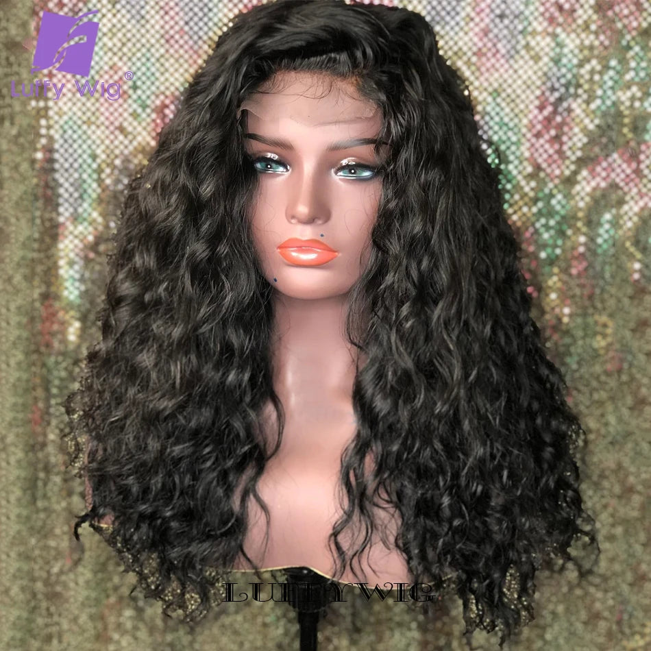 Curl Goals | Kinky Curly Glueless HD Lace 13x6 Frontal Wig Pre-Cut