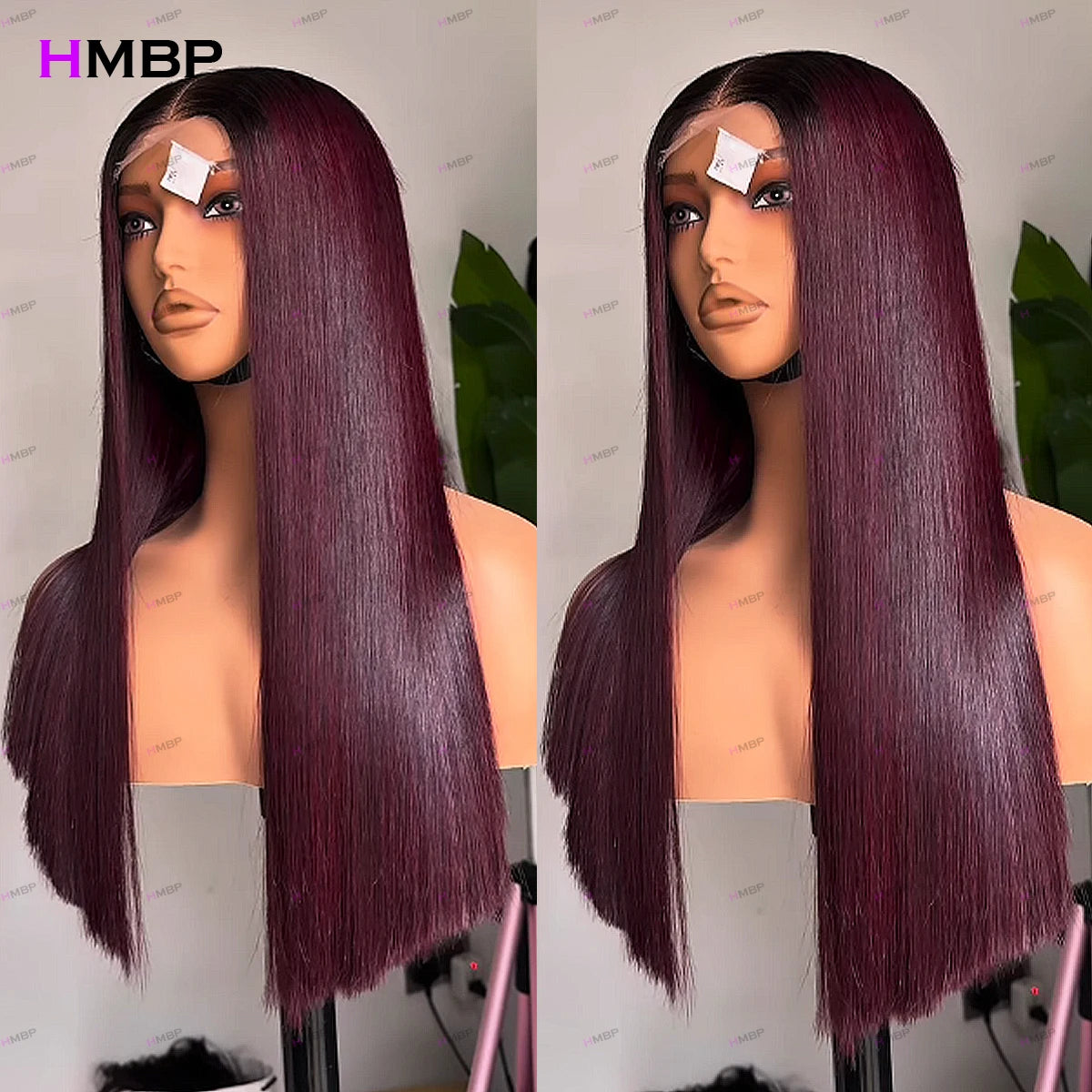 Rich Color | Burgundy 99J Glueless HD Lace 13x6 Frontal Wig Pre-Cut