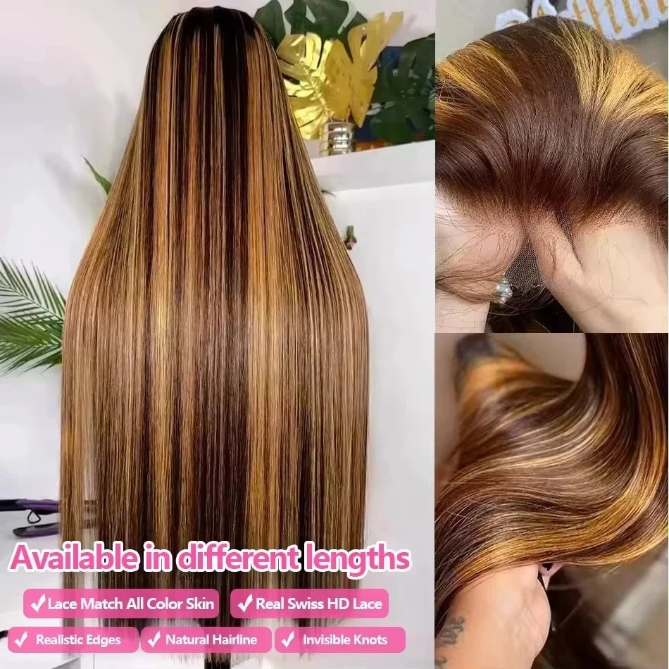 Trending Now | Honey Brown Highlight Glueless HD Lace 13x6 Frontal Wig by ShineEase
