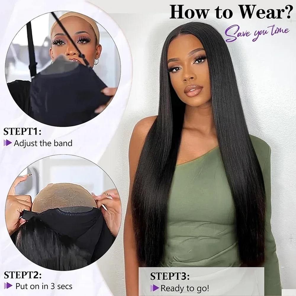 Classic Silk | Straight Glueless HD Lace 7x5 Closure Wig Pre-Cut