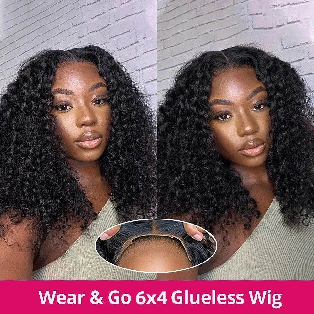 Throw On & Go | Water Wave Glueless HD Lace 4x4 Closure Wig