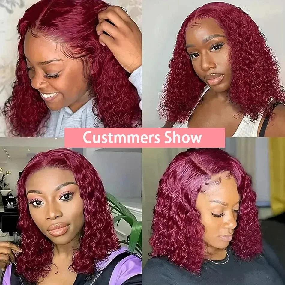 Effortless Waves | Burgundy 99J Water Wave Glueless HD Lace 13x4 Frontal Wig