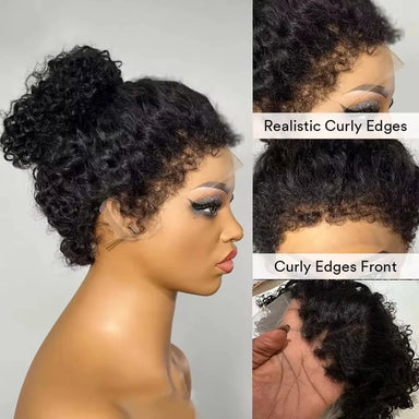 Curl Goals | Kinky Curly Glueless HD Lace 13x4 Frontal Wig by DC hair
