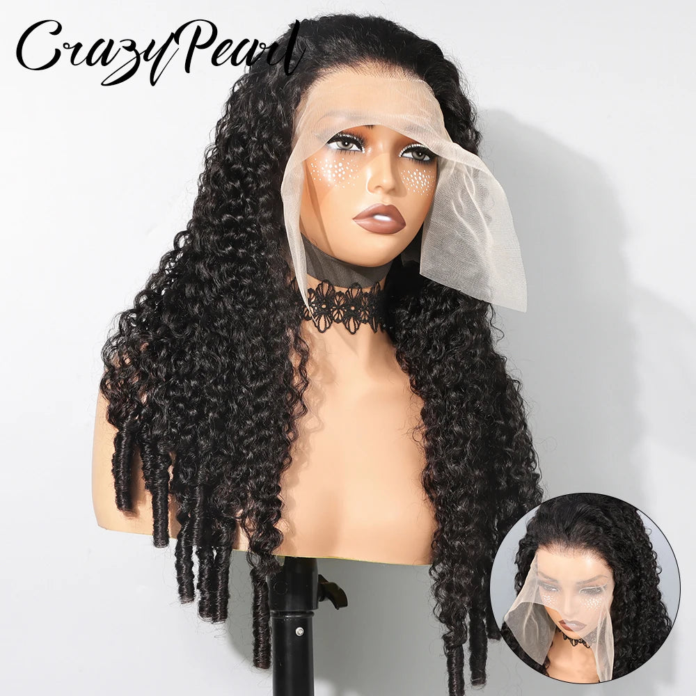 Big Curl Energy | 250% High Density Kinky Curly Glueless HD Lace 13x6 Frontal Wig Pre-Cut