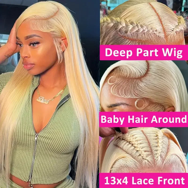Blonde Vibes | 250% High Density 613 Blonde Glueless HD Lace 13x6 Frontal Wig Pre-Cut