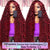 Throw On & Go | Burgundy 99J Deep Wave Glueless HD Lace 13x6 Frontal Wig