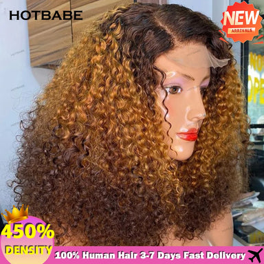 Big Curl Energy | Highlight 450% Super Density Kinky Curly Glueless HD Lace 13x6 Frontal Wig