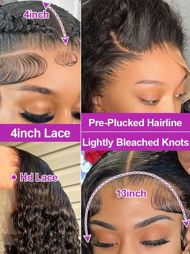 Effortless Waves | Water Wave Glueless HD Lace 13x6 Frontal Wig