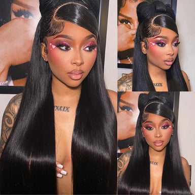 Classic Silk | 200% Density Straight Glueless HD Lace 13x6 Frontal Wig by NuoCheng Pre-Cut