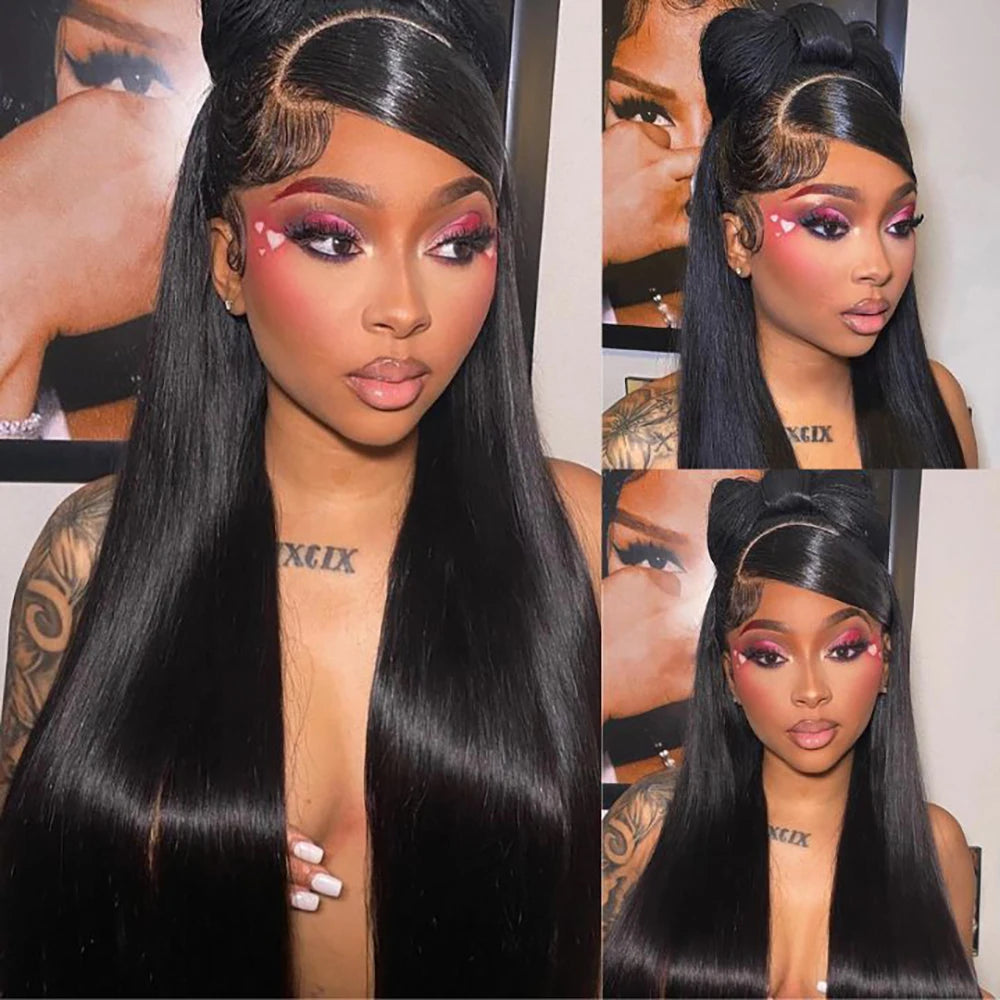 Classic Silk | 200% Density Straight Glueless HD Lace 13x6 Frontal Wig by NuoCheng Pre-Cut