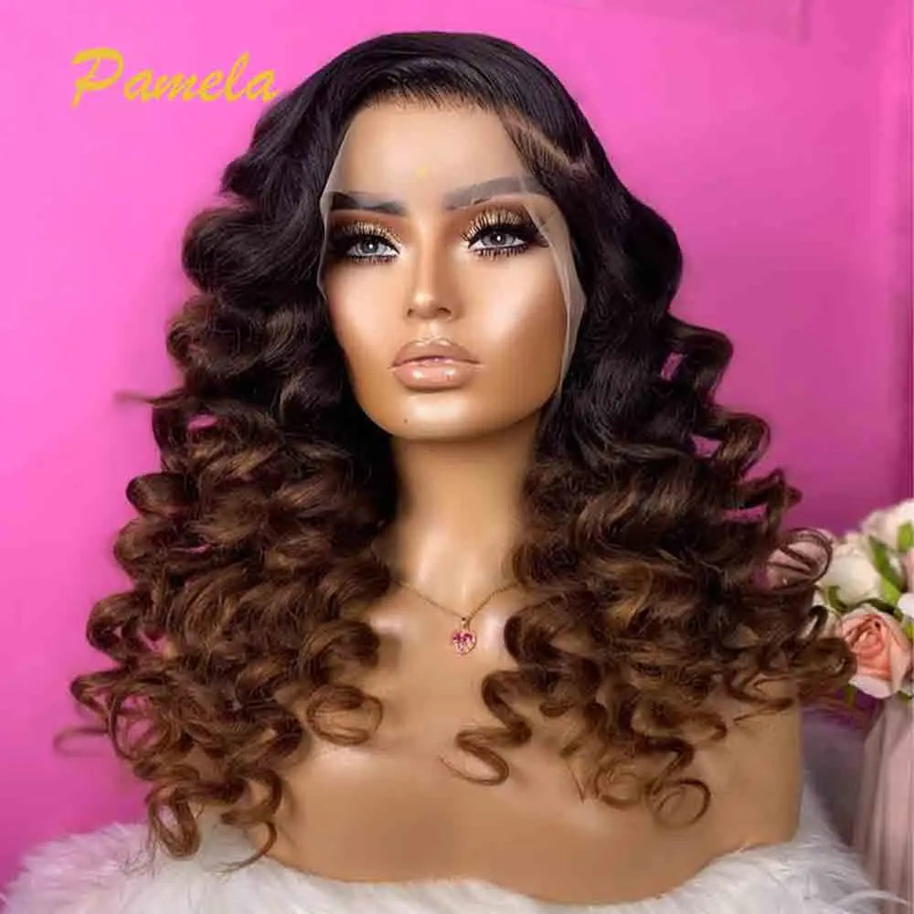 Wear & Go | Honey Brown Highlight Deep Wave Glueless HD Lace 13x6 Frontal Wig