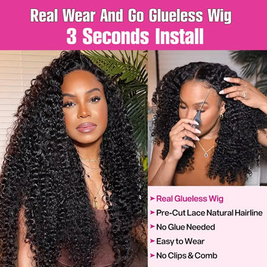 Throw On & Go | 250% High Density Water Wave Glueless HD Lace 13x6 Frontal Wig — Best Seller