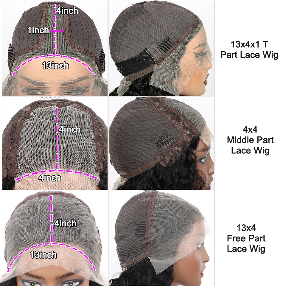 Wear & Go | 180% Density Water Wave Glueless HD Lace 13x4 Frontal Wig Pre-Cut