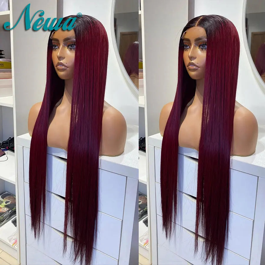 Rich Color | Burgundy 99J Glueless HD Lace 5x5 Closure Wig