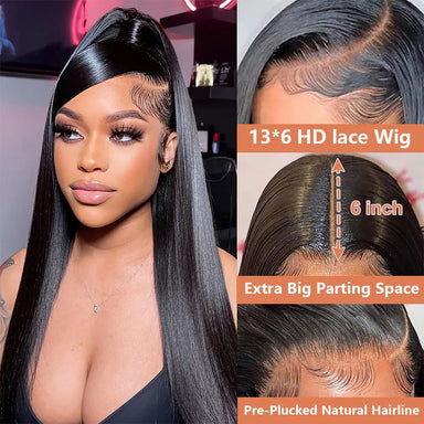 Classic Silk | Straight Glueless HD Lace 5x5 Closure Wig Pre-Cut