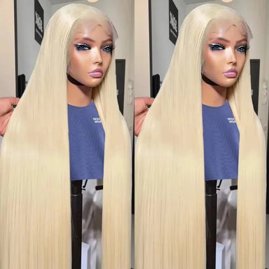 Platinum Glow | 613 Blonde Glueless HD Lace 13x6 Frontal Wig by Realace Boutique