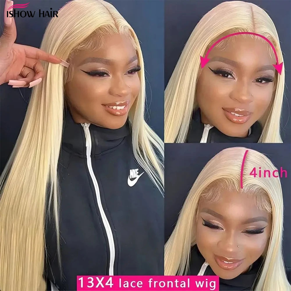 Bold Blonde | 613 Blonde Glueless HD Lace 13x6 Frontal ishow hair Wig Pre-Cut