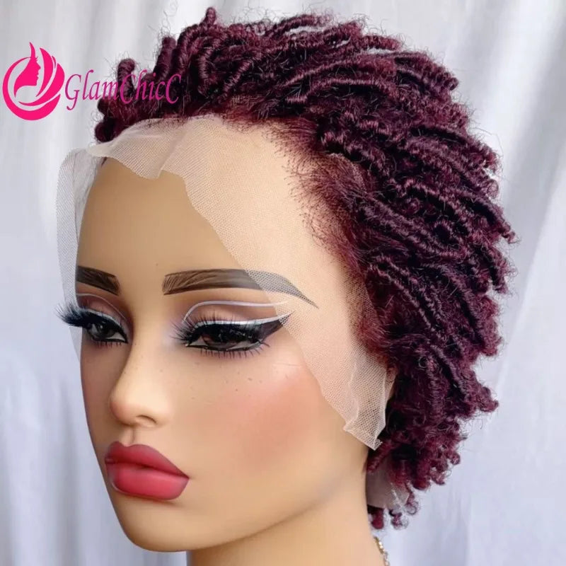 Statement Look | Burgundy 99J Glueless HD Lace 13x4 Frontal Wig by GlamChicC