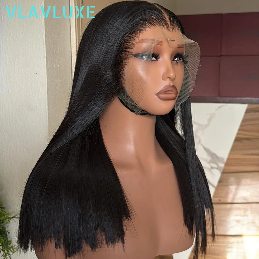 Sleek & Smooth | 400% Super Density Straight Glueless HD Lace 13x6 Frontal Wig Pre-Cut