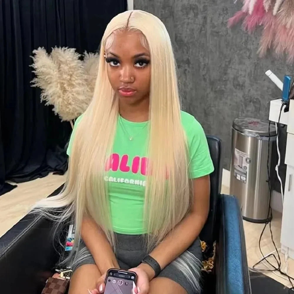 Blonde Vibes | Honey Brown Highlight 613 Blonde Glueless HD Lace 13x6 Frontal Wig