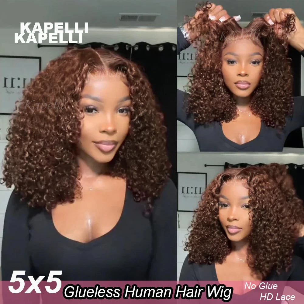 Wear & Go | 200% Density Deep Wave Glueless HD Lace 5x5 Closure Wig