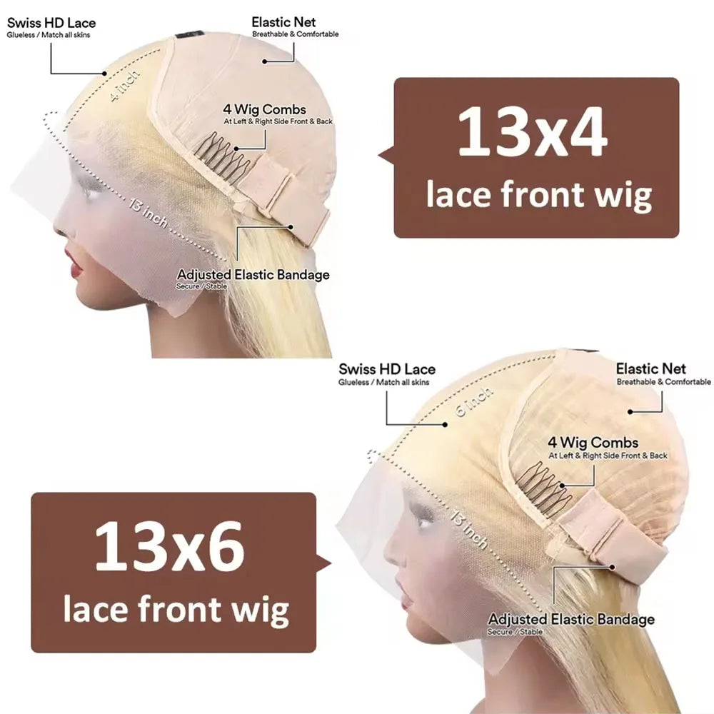 Blonde Vibes | 613 Blonde Glueless HD Lace 13x6 Frontal Wig Pre-Cut
