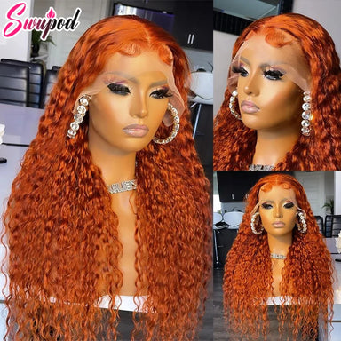 Ready To Wear | Ginger 200% Density Deep Wave Glueless HD Lace 13x6 Frontal Wig