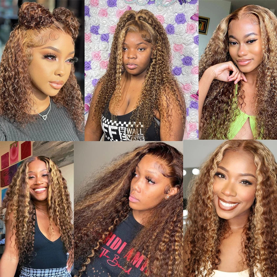 Throw On & Go | Highlight Deep Wave Glueless HD Lace 13x6 Frontal Wig — Best Seller