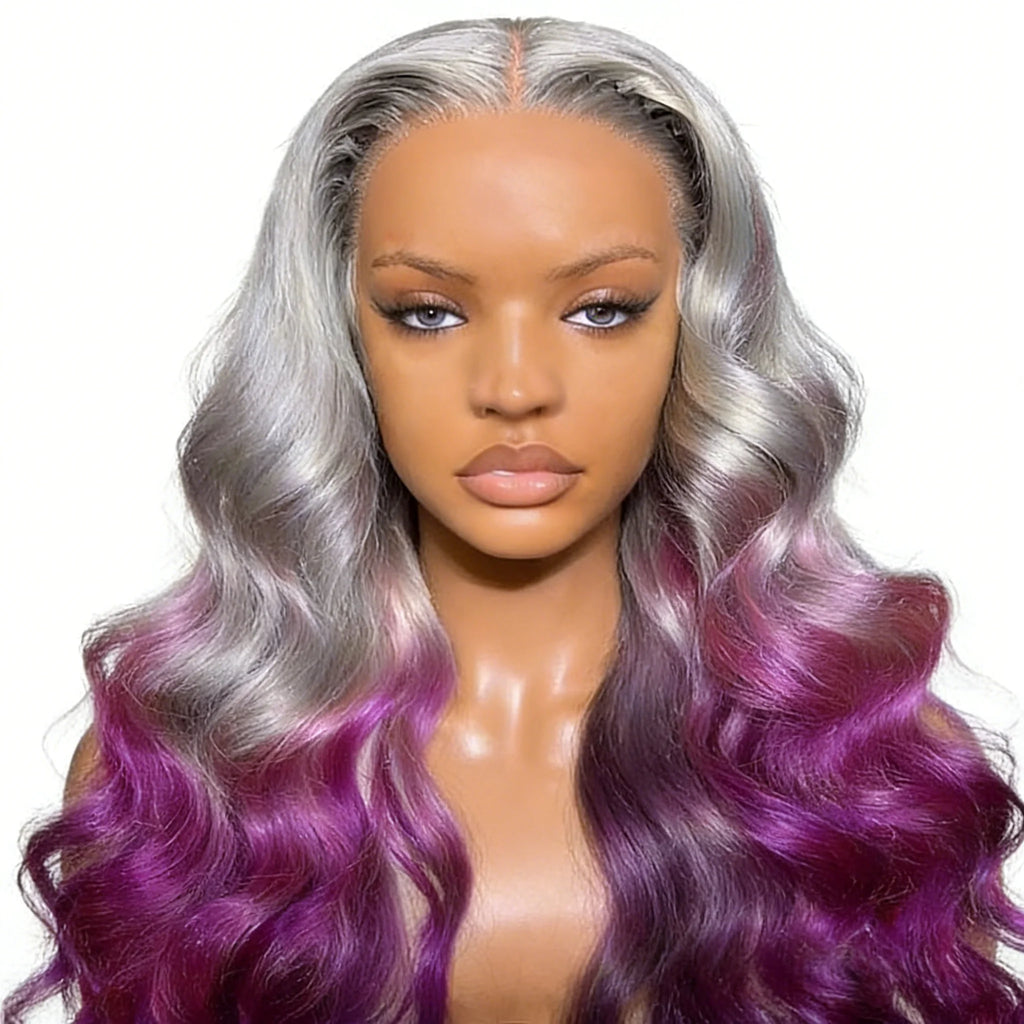 Flowy Waves | Salt & Pepper 250% High Density Loose Wave Glueless HD Lace 13x6 Frontal Wig