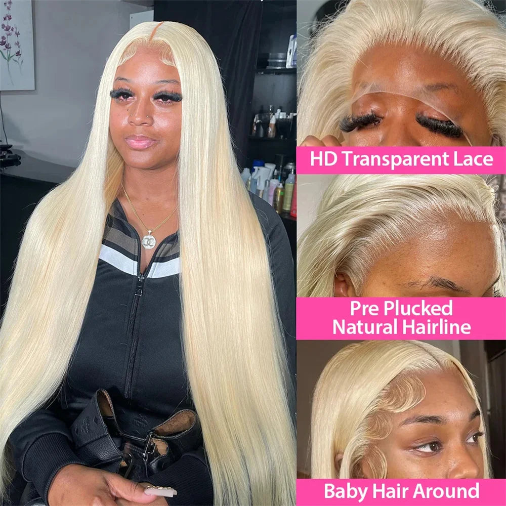 Platinum Glow | 613 Blonde Glueless HD Lace 13x6 Frontal Wig