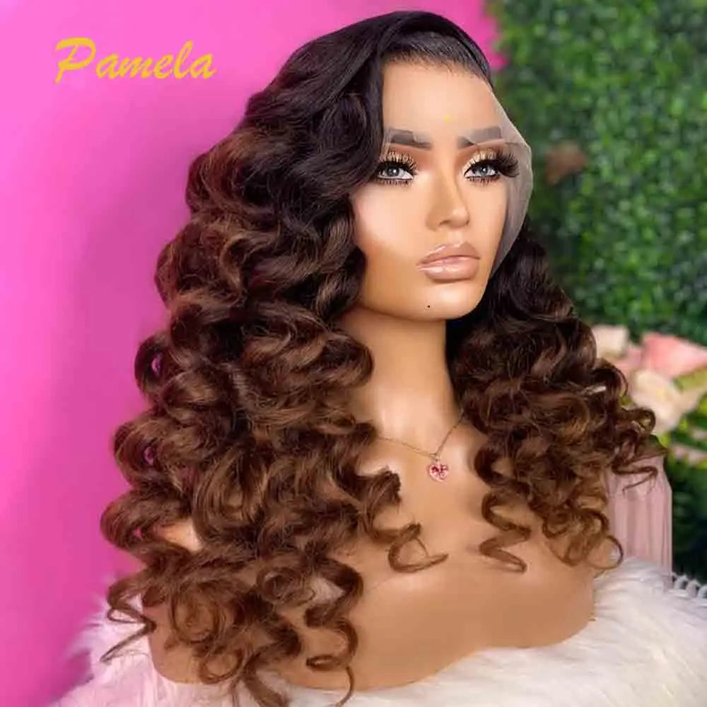 Wear & Go | Honey Brown Highlight Deep Wave Glueless HD Lace 13x6 Frontal Wig