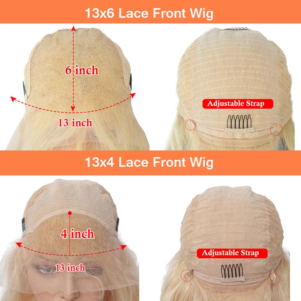 Ready To Wear | 613 Blonde 250% High Density Deep Wave Glueless HD Lace 13x6 Frontal Wig
