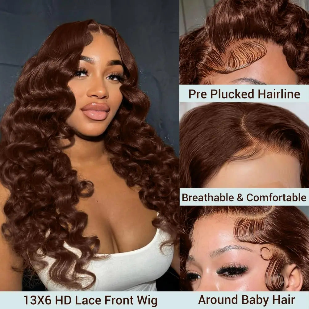 Wear & Go | 300% Extra Density Deep Wave Glueless HD Lace 13x6 Frontal Wig by Beliself Beliself