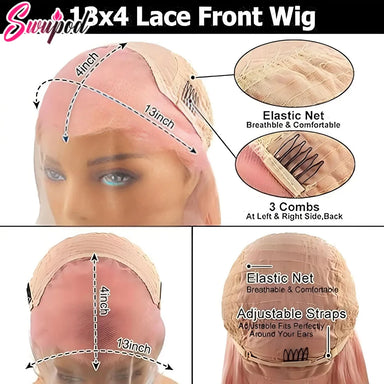 Sleek & Smooth | 250% High Density Straight Glueless HD Lace 13x6 Frontal Wig Pre-Cut