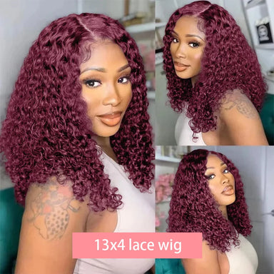 Effortless Waves | Burgundy 99J Water Wave Glueless HD Lace 13x4 Frontal Wig by Melody