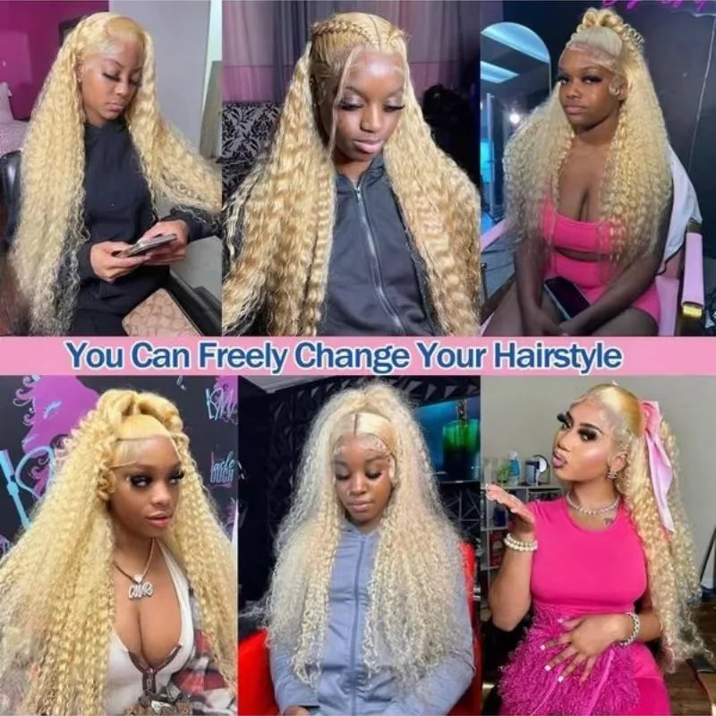 Ready To Wear | Honey Brown Highlight Deep Wave Glueless HD Lace 13x6 Frontal Wig by Silkwave