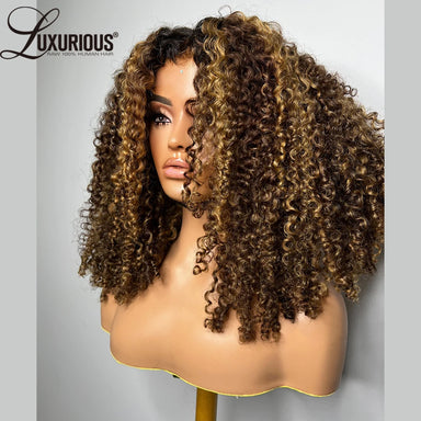 Trending Now | Honey Brown Highlight 250% High Density Highlight Glueless HD Lace 13x4 Frontal Wig