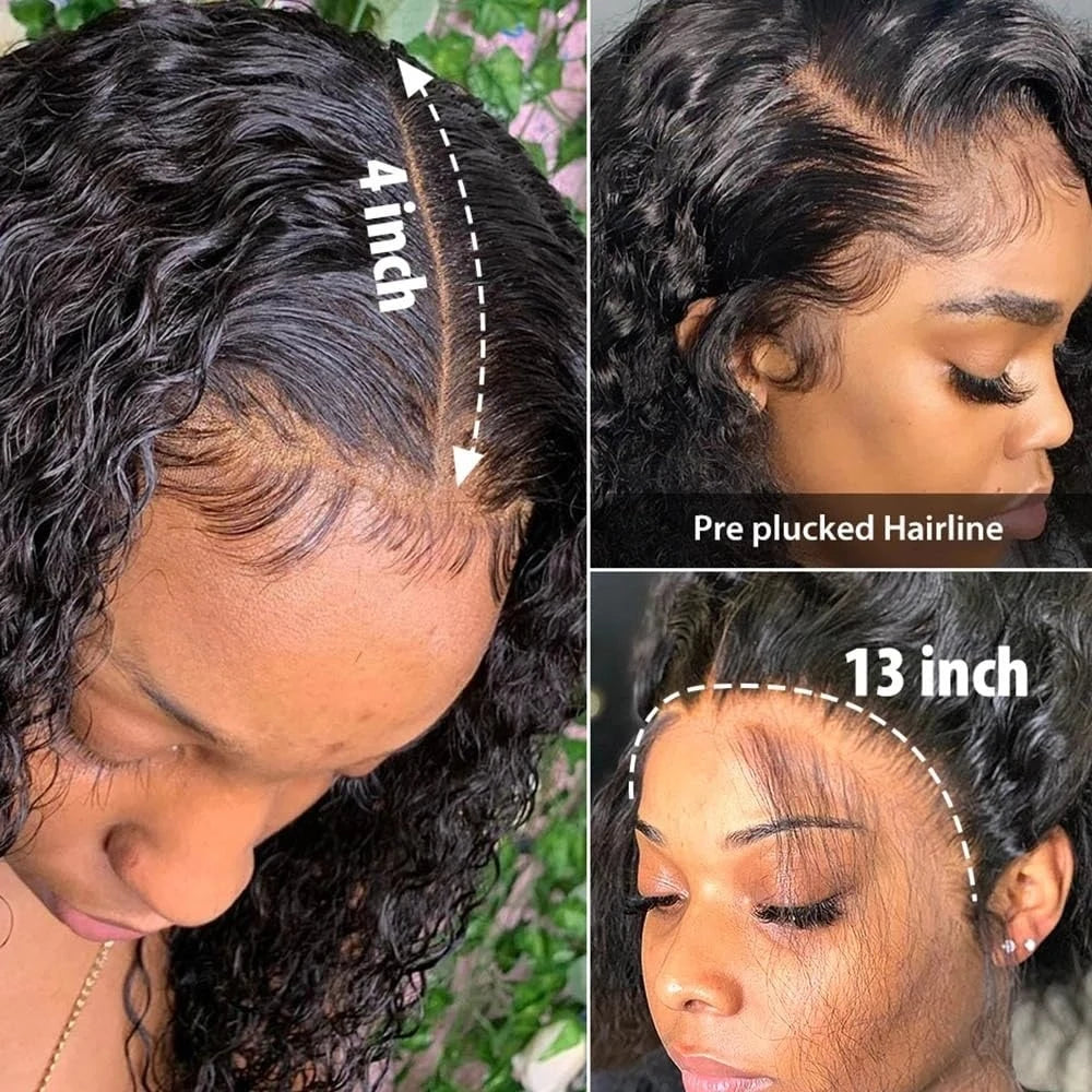 Throw On & Go | 250% High Density Deep Wave Glueless HD Lace 13x6 Frontal Wig by ShineEase