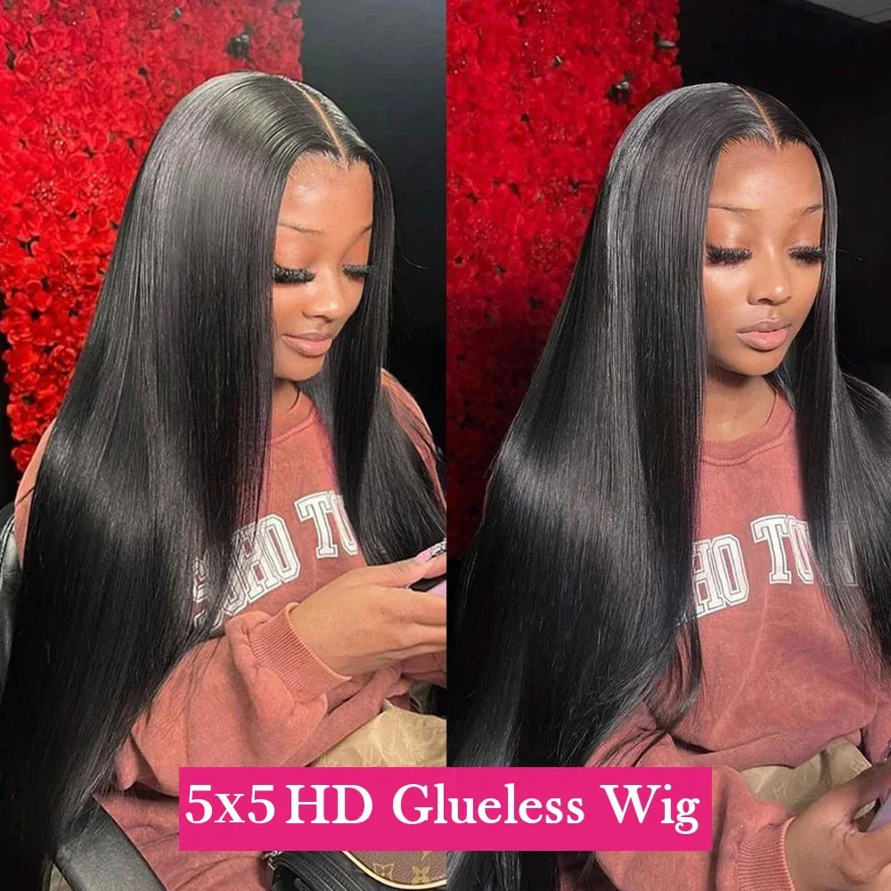 Classic Silk | Straight Glueless HD Lace 5x5 Closure Wig — Top Seller