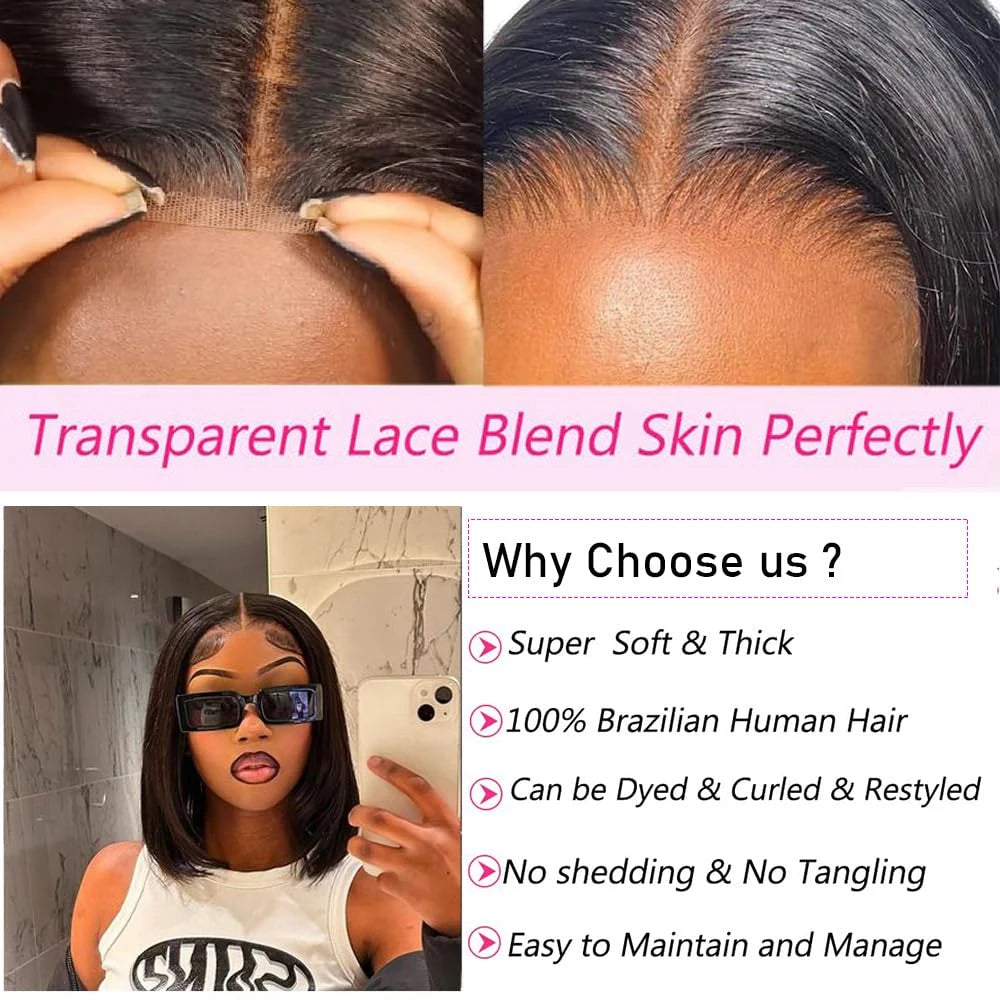 No Glue Needed | 300% Extra Density Wear & Go Glueless HD Lace 7x5 Closure Wig Pre-Cut