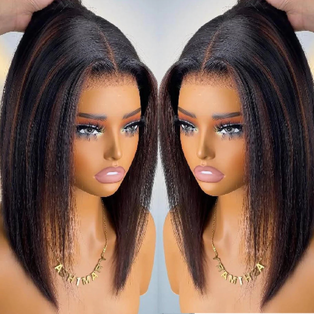Trending Now | Brown Highlight 400% Super Density Highlight Glueless HD Lace 13x6 Frontal Wig