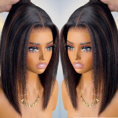 Trending Now | Brown Highlight 400% Super Density Highlight Glueless HD Lace 13x6 Frontal Wig
