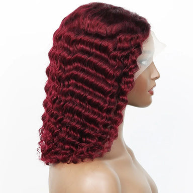 Rich Color | 180% Density Burgundy 99J Glueless HD Lace 13x4 Frontal Wig