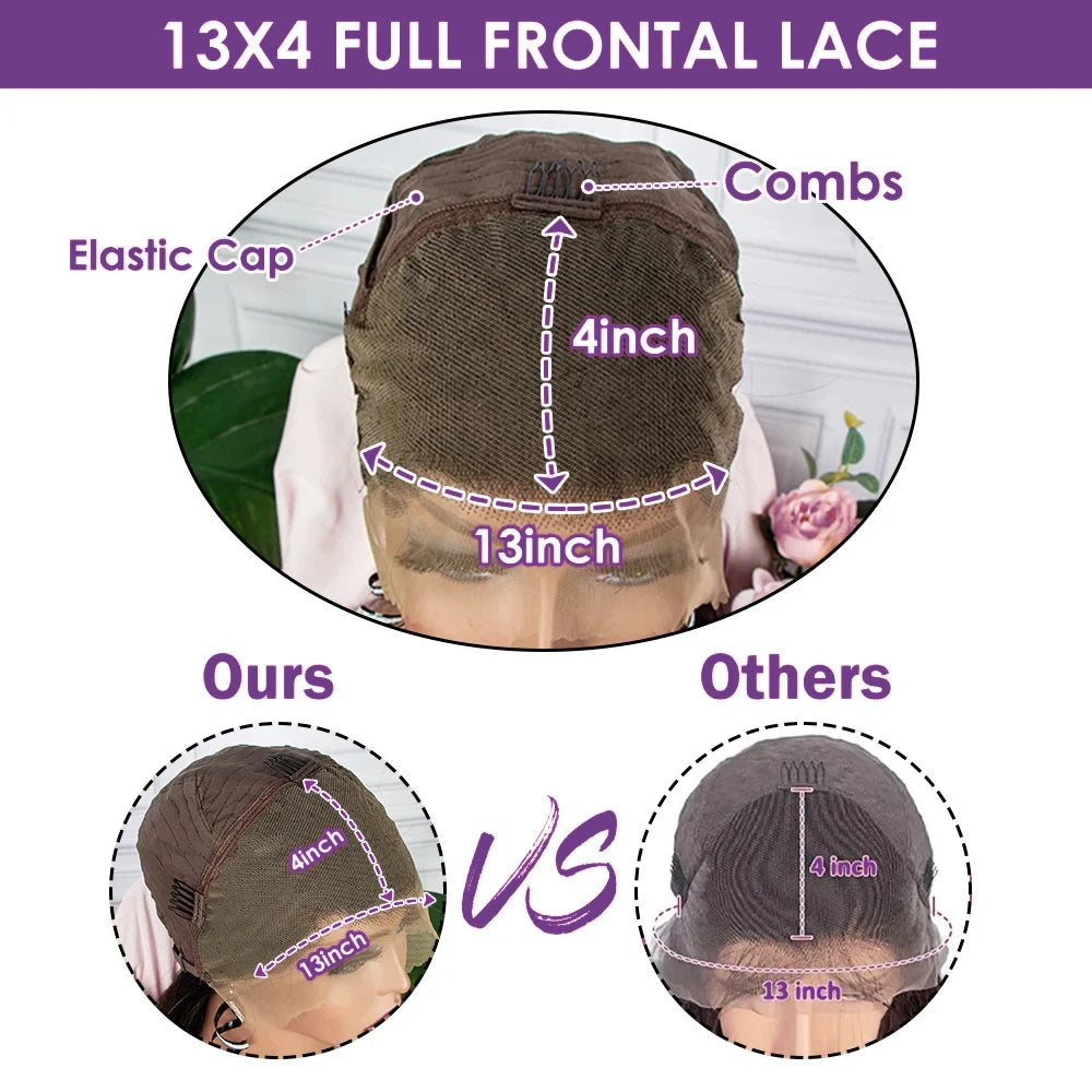 Throw On & Go | 220% Density Deep Wave Glueless HD Lace 13x4 Frontal Wig Pre-Cut