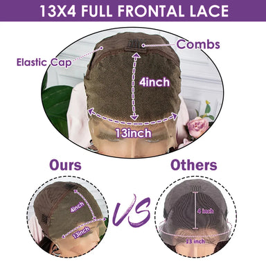 Throw On & Go | 220% Density Deep Wave Glueless HD Lace 13x4 Frontal Wig Pre-Cut