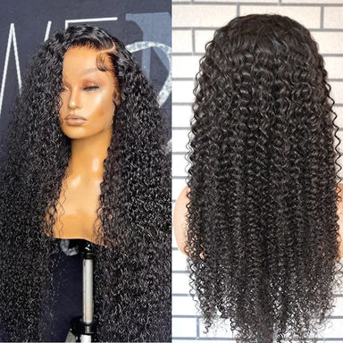 Natural Kinks | 200% Density Kinky Curly Glueless HD Lace 13x4 Frontal Wig Pre-Cut
