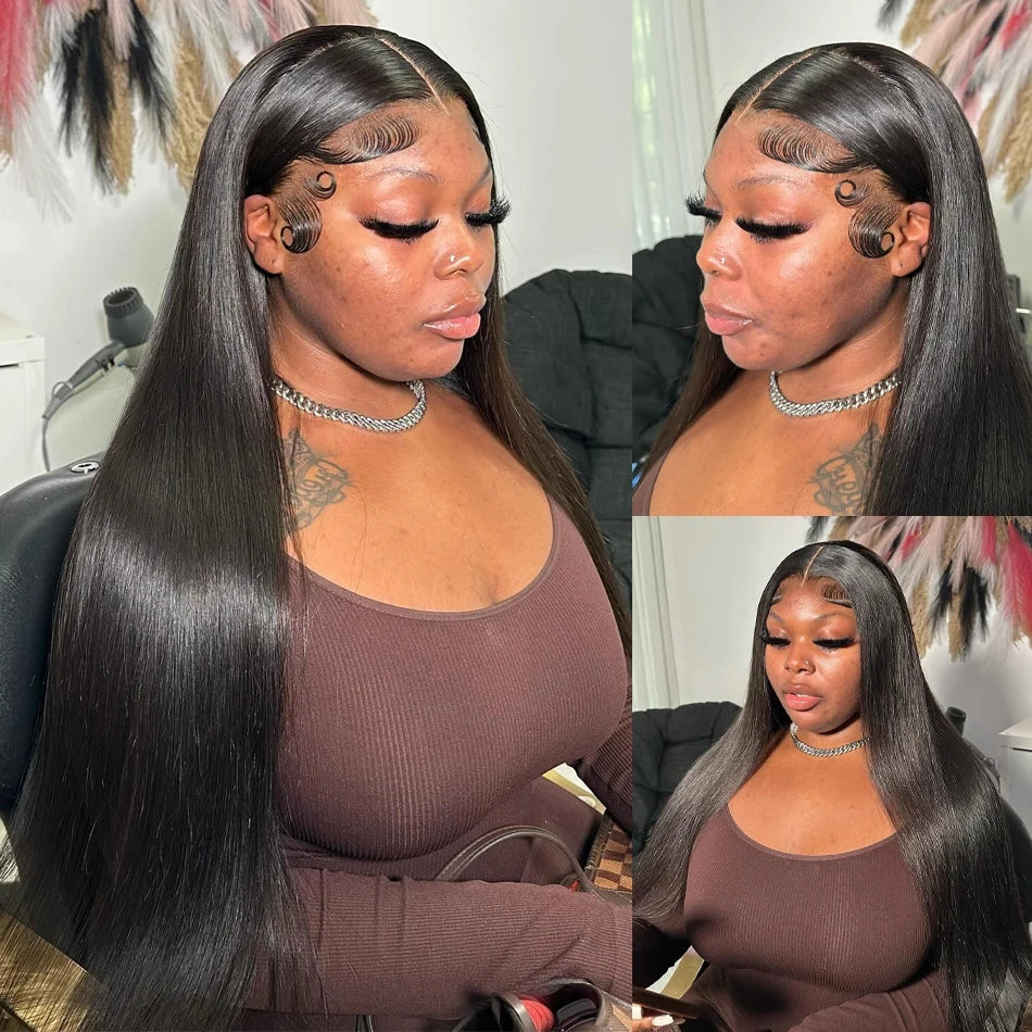 Polished Look | 300% Extra Density Straight Glueless HD Lace 13x6 Frontal Wig by Melody