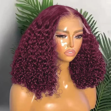 Ready To Wear | Burgundy 99J 200% Density Deep Wave Glueless HD Lace 13x4 Frontal Wig